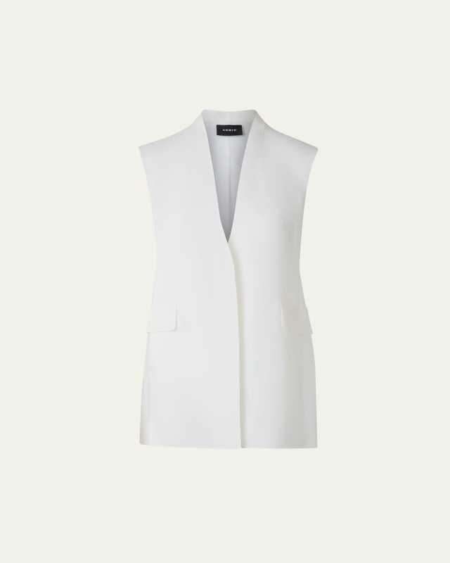 Artina Long Silk Organza Vest
